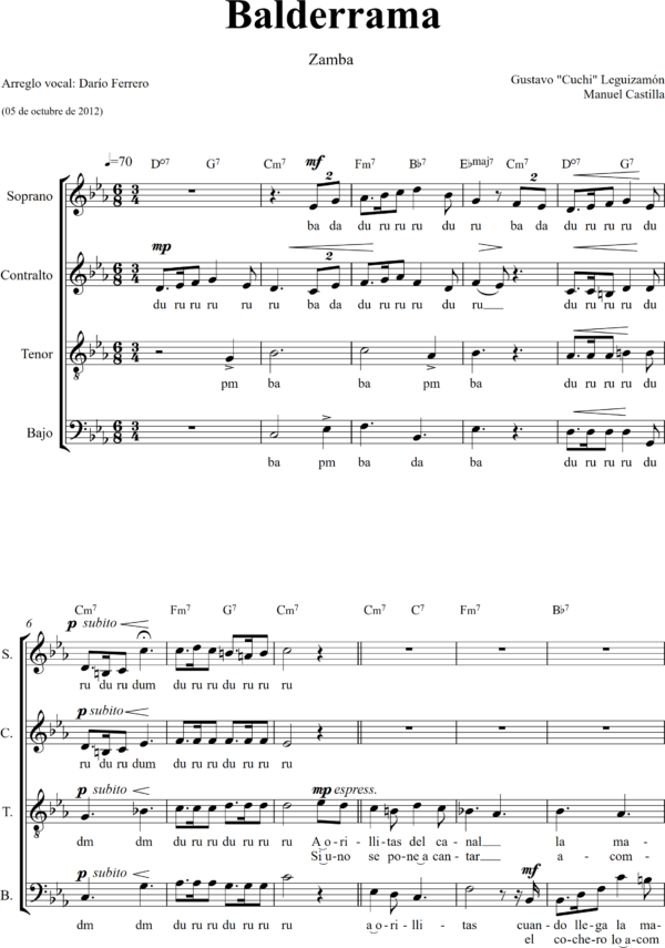 Balderrama - SATB
